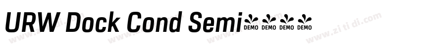 URW Dock Cond Semi字体转换
